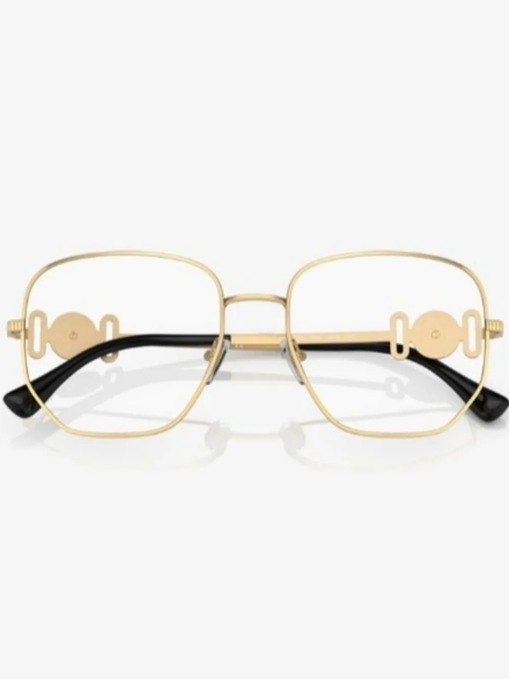 Brand NEW VE1283 Versace Glasses Size 54/18/145 Gold Black Eyeglasses